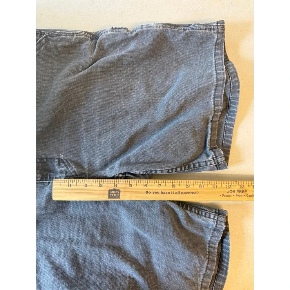 Wolverine Mens Carpenter Shorts Gray Canvas Utility Workwear Size 34